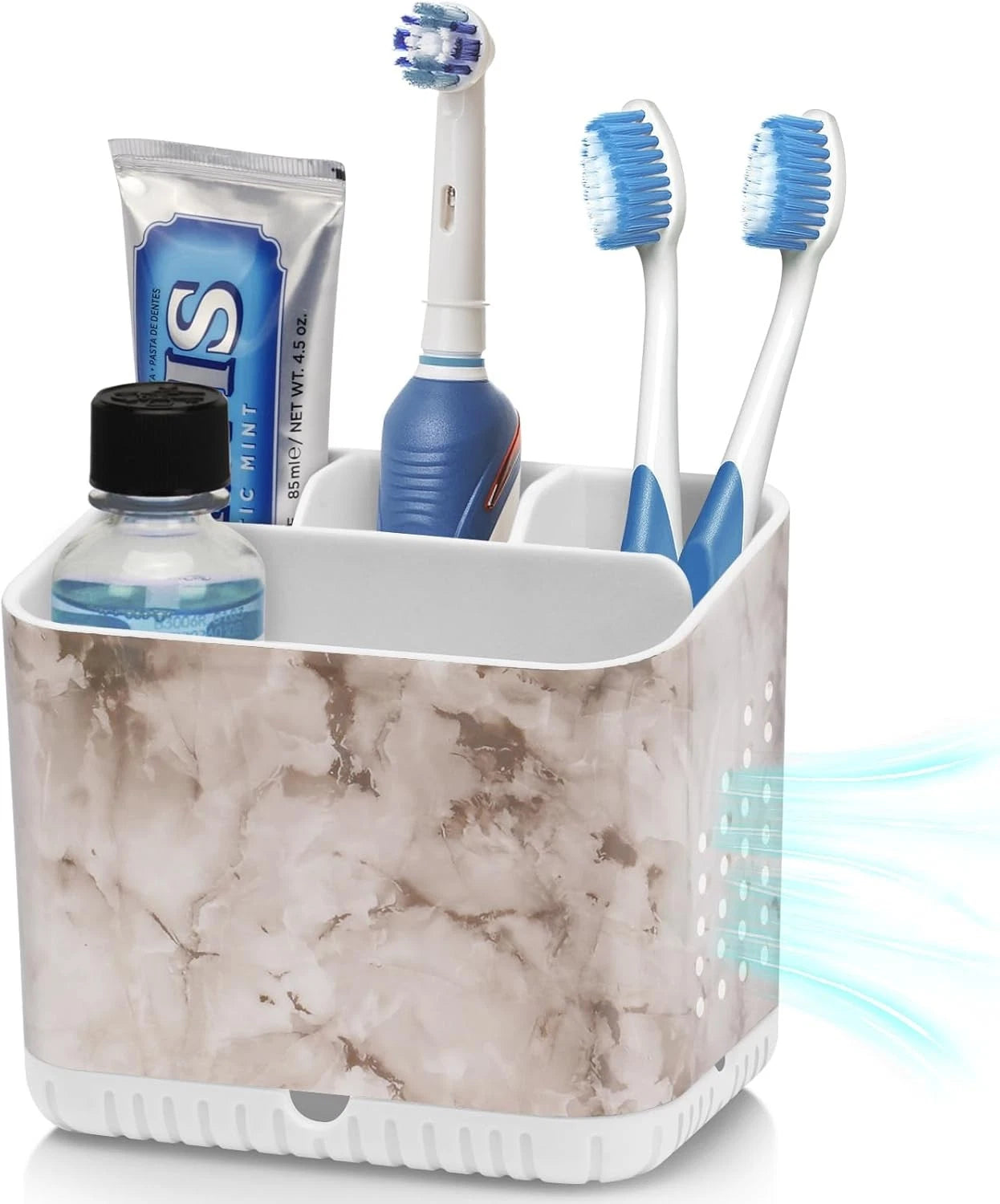 Toothbrush Holders for Bathrooms, Kids Electric Toothbrush and Toothpaste Holder