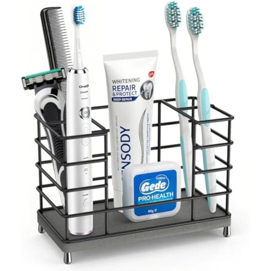 Toothbrush Holder with Quick Drying Mat—Toothbrush and Toothpaste Hold